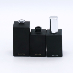 30ml 50ml 100ml black vintage cosmetic packaging empty glass bottle for perfume