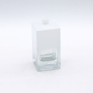high-end gradual coating white 100ml cosmetics spray empty glass perfume bottle