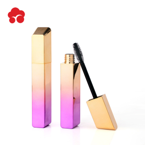 MX Inclined cover  20 ml Private label Customized type Mascara Tube Packing container / Luxury gold gradual change color
