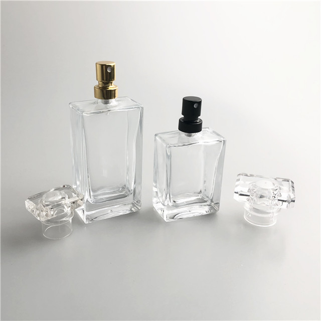 30ml  50 ml Perfume glass bottle spray square  bottles