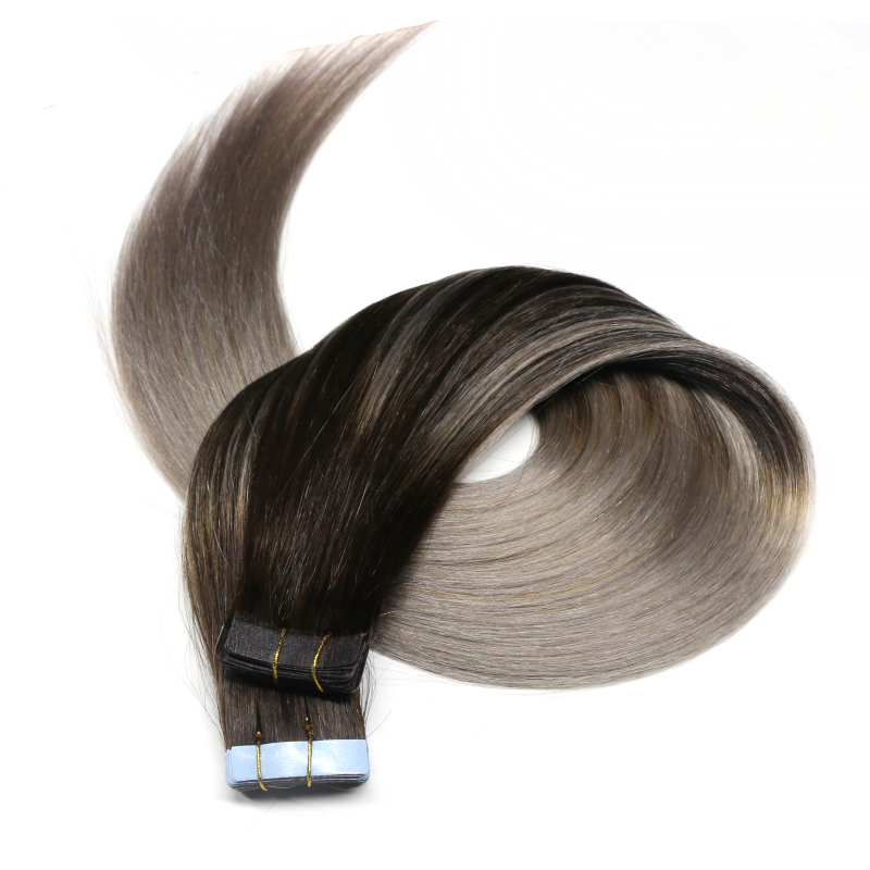 Top quality Invisible Seamless Inject Tape Hair Double Drawn Cuticle Aligned Human Tape Hair Vendors 