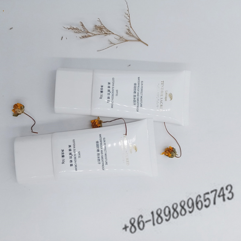 D25mm D30mm flat oval tube for liquid foundation cream suncream packaging squeeze tube packaging for bb cream tube 