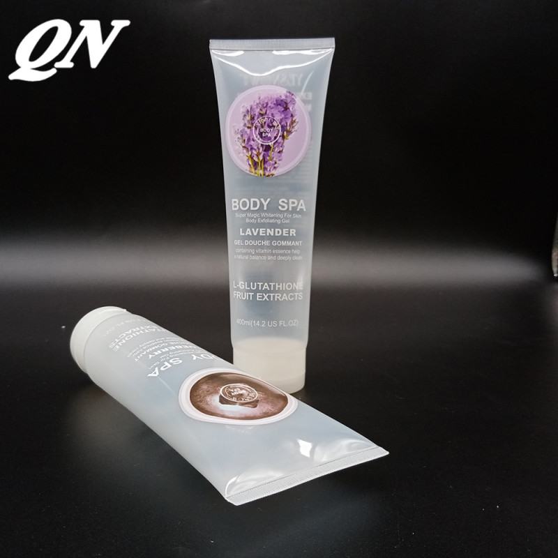 wholesale plastic clear round body lotion hair conditioner makeup cosmetics packaging containers for luxury hair tube packaging