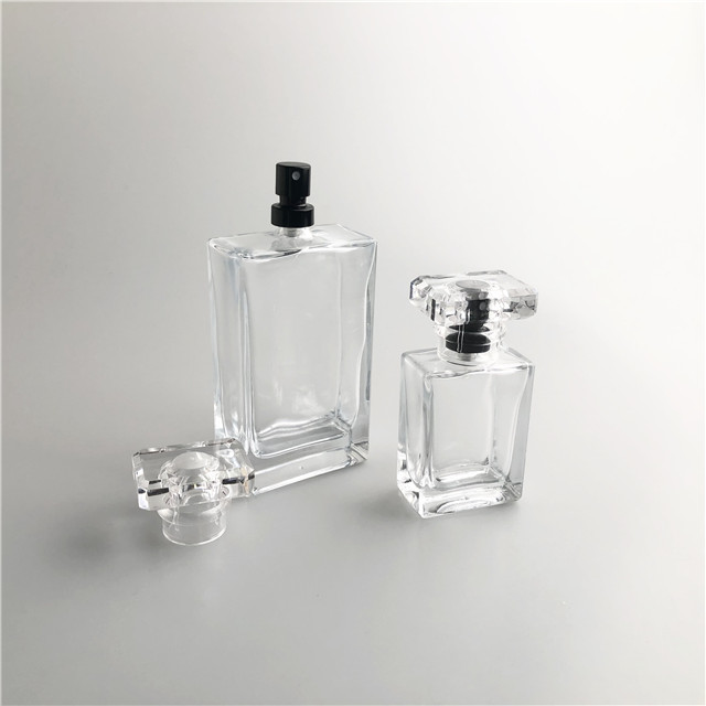Round and square glass bottle 50 ml  perfume  bottles 