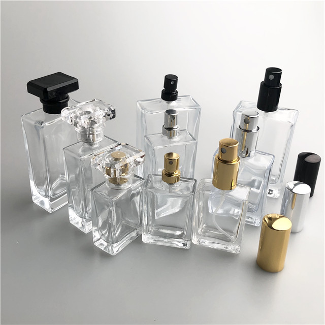 Round and square glass bottle 50 ml  perfume  bottles 