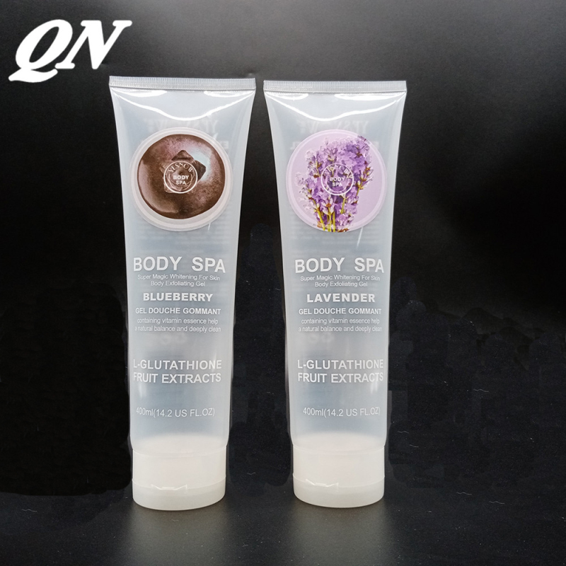 wholesale plastic clear round body lotion hair conditioner makeup cosmetics packaging containers for luxury hair tube packaging