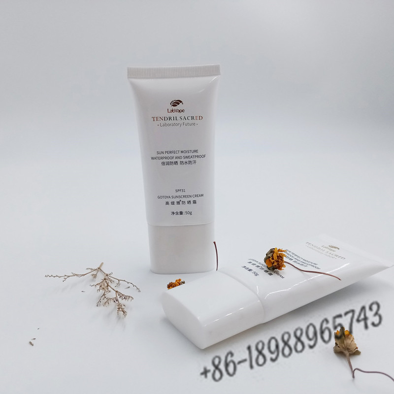 D25mm D30mm flat oval tube for liquid foundation cream suncream packaging squeeze tube packaging for bb cream tube 