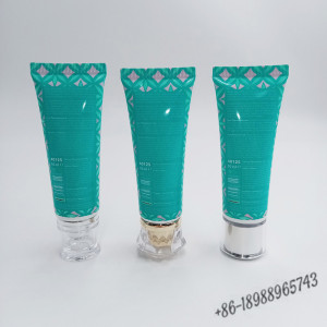 custom make 100g 120g body lotion tube plastic skin care packaging soft empty tube with screw cover for lotion tube containers