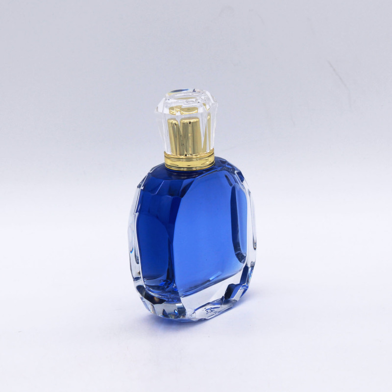 custom design empty high-end clear spray cosmetic parfume glass bottles 100ml