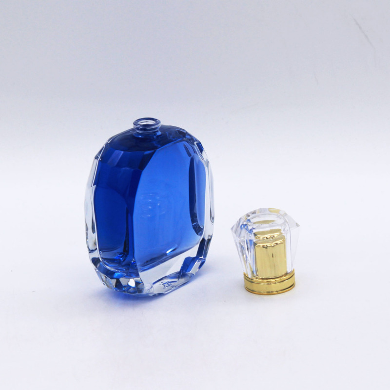custom design empty high-end clear spray cosmetic parfume glass bottles 100ml