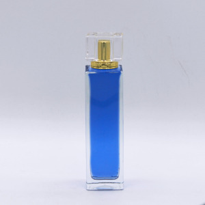 custom made non-spill clear vintage perfume glass bottle cosmetics 100ml