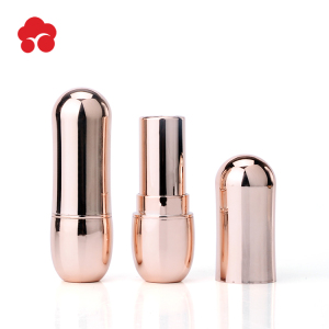 MX Free samples New Fashion Luxury gold color Round shape Lipstick Tube Packaging