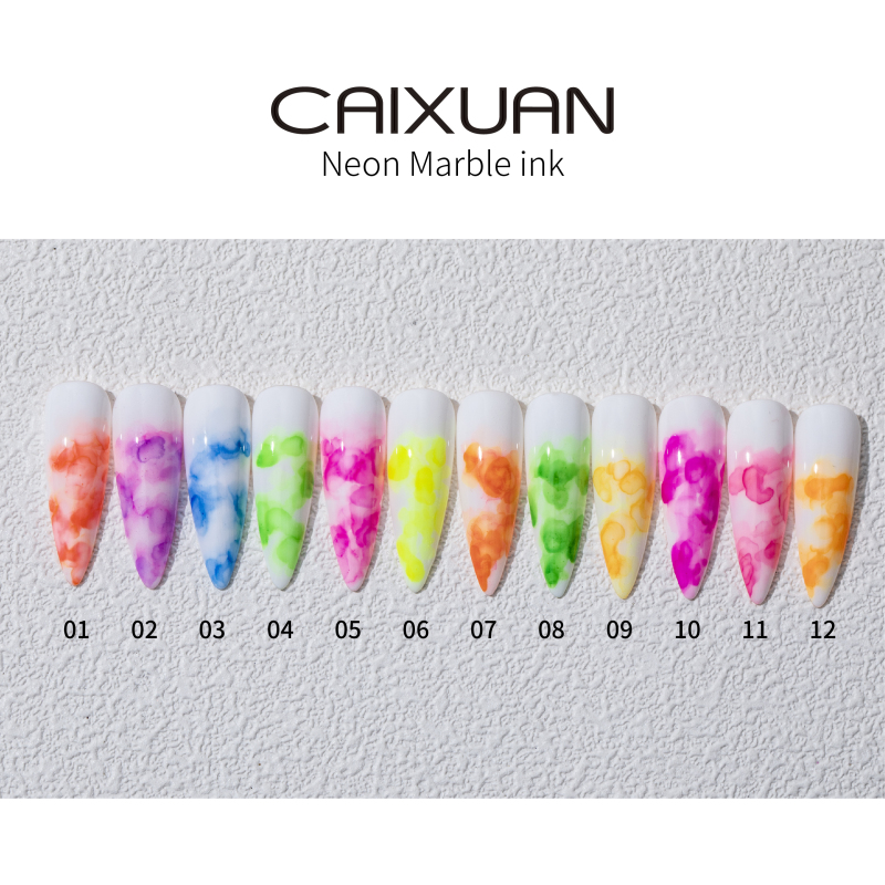 caixuan 2020 new color marble ink neoneffect 