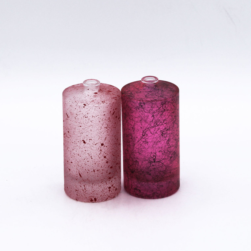 custom printing new color 100ml cylinder empty glass perfume bottle luxury