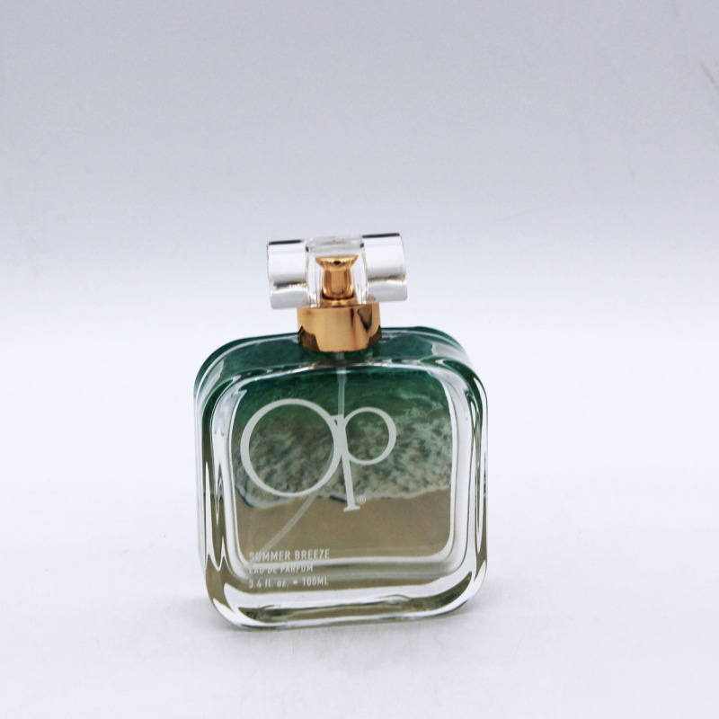 wholesale high quality 100ml empty cosmetic square glass perfume bottle