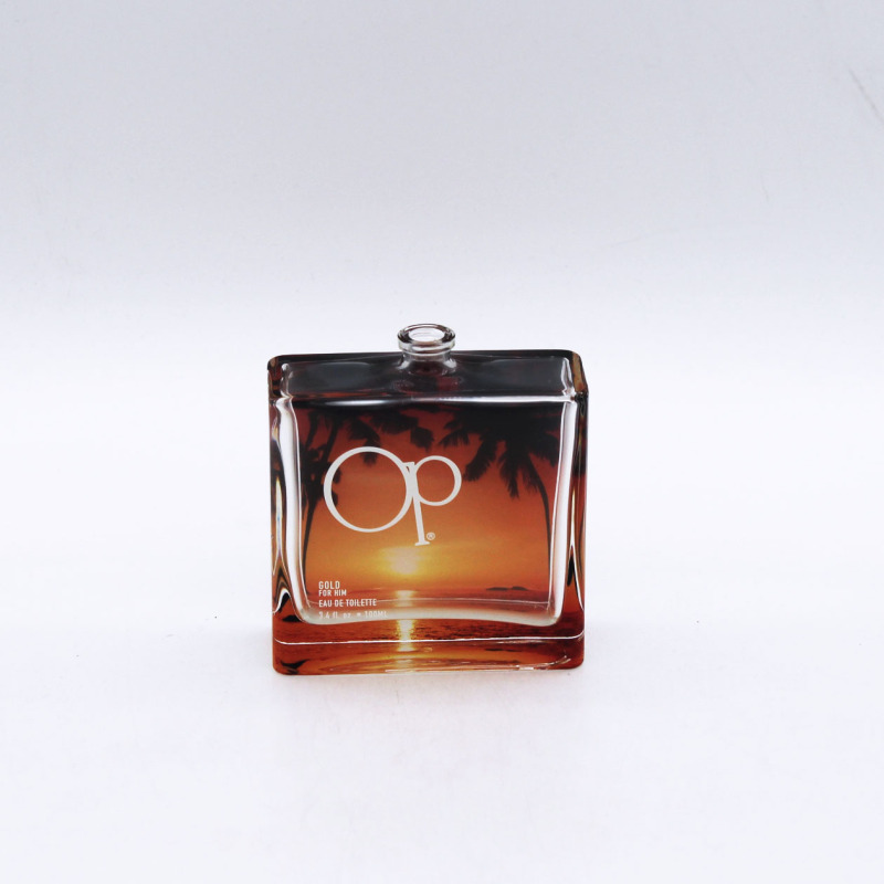 supplier design empty 100ml square perfume cosmetic glass bottle for sale