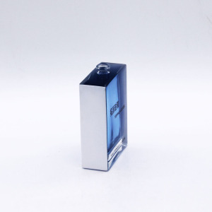 design new empty cosmetic perfume container 100 ml square glass bottle