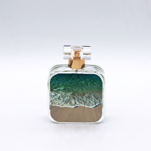 wholesale high quality 100ml empty cosmetic square glass perfume bottle