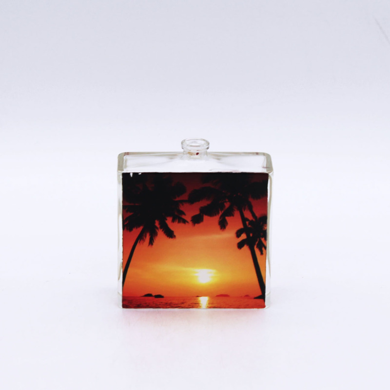 supplier design empty 100ml square perfume cosmetic glass bottle for sale