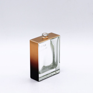 design new technology empty rectangle cosmetic perfume 100ml clear glass bottle