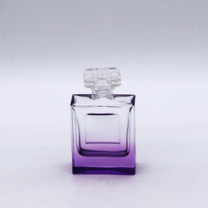 gradual coating empty cosmetic packaging glass 50ml perfume bottles for sale