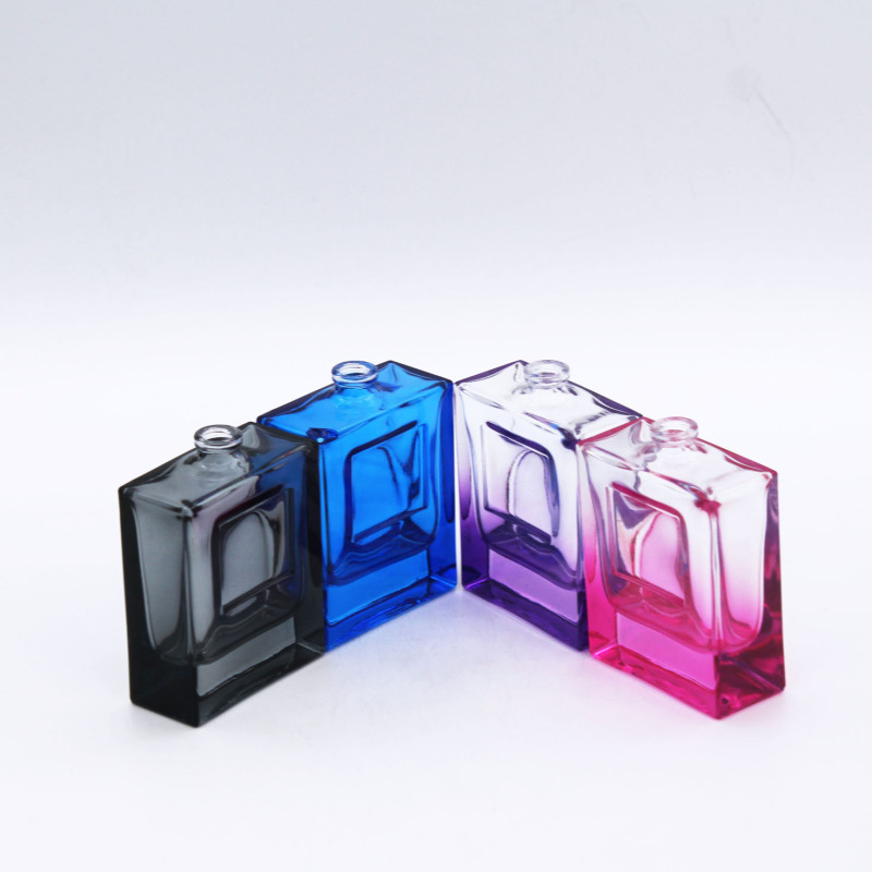 design color painting empty elegant cosmetic packaging 50ml glass perfume bottle