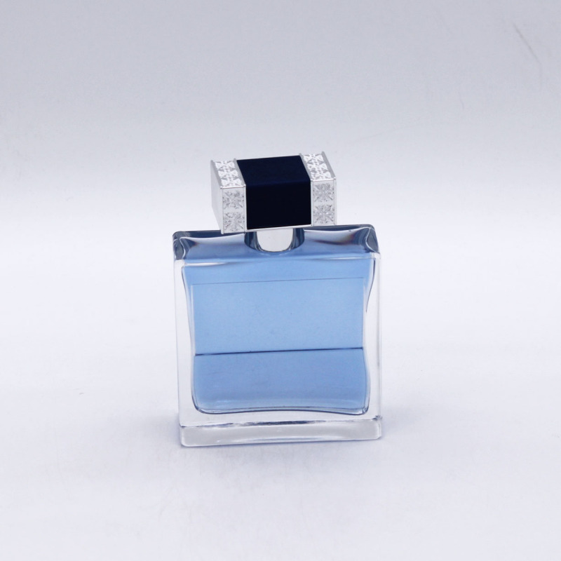 supplier design high end transparent 100ml cosmetics perfume empty glass bottle