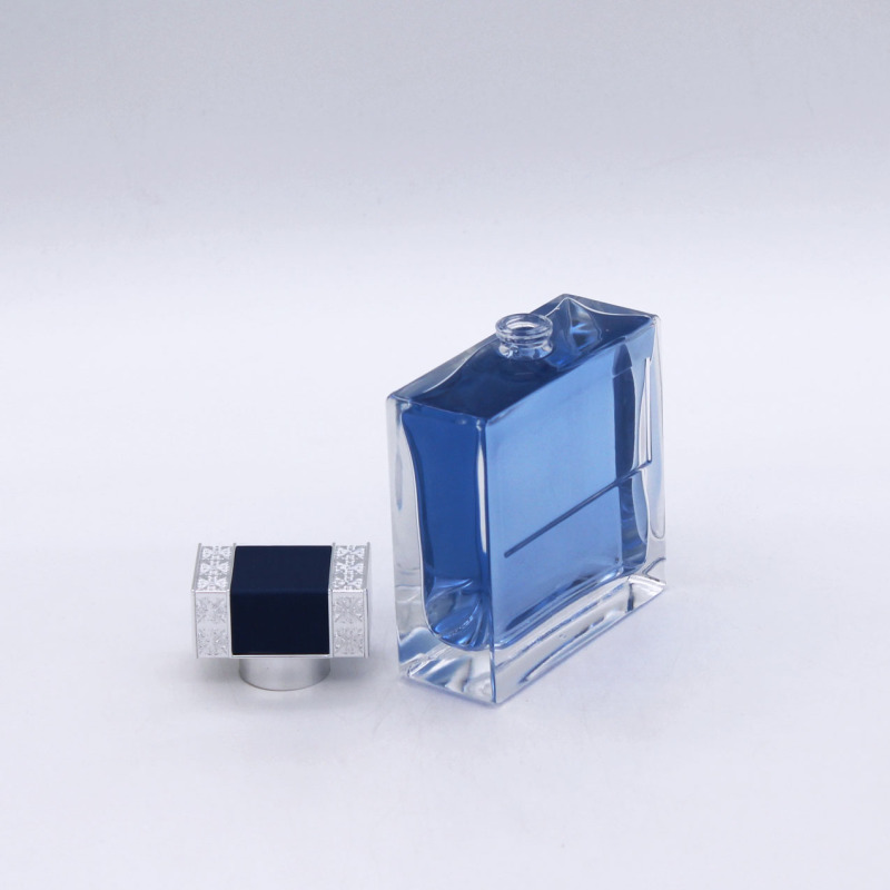 supplier design high end transparent 100ml cosmetics perfume empty glass bottle