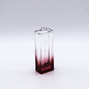 gradual coating bottom colored 50ml clear cosmetic glass empty perfume bottles