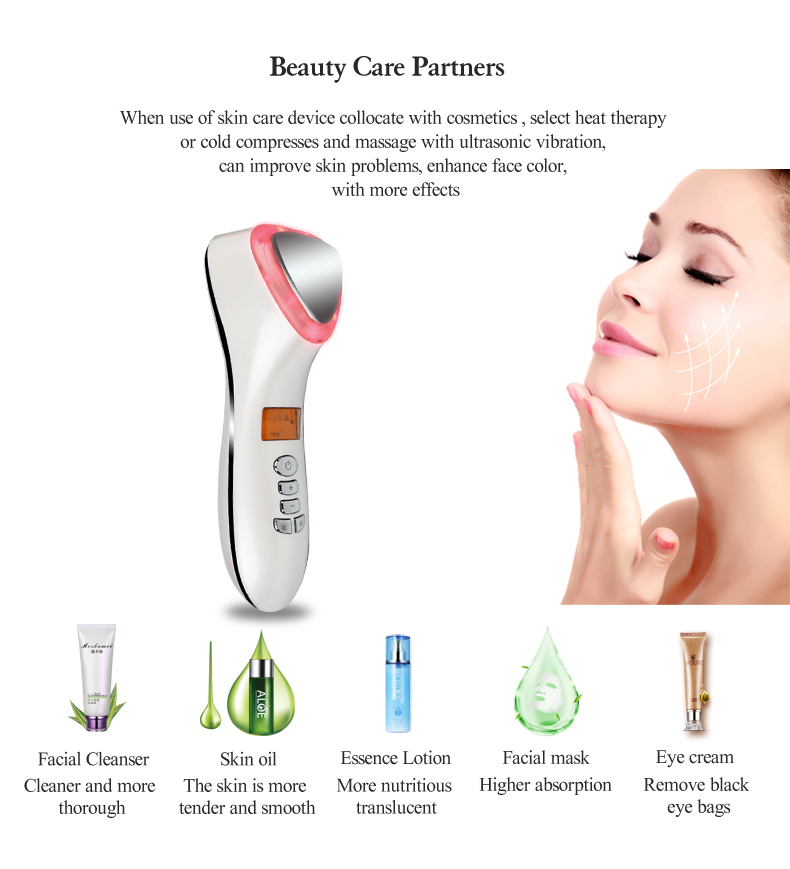 Hot cold skin care device