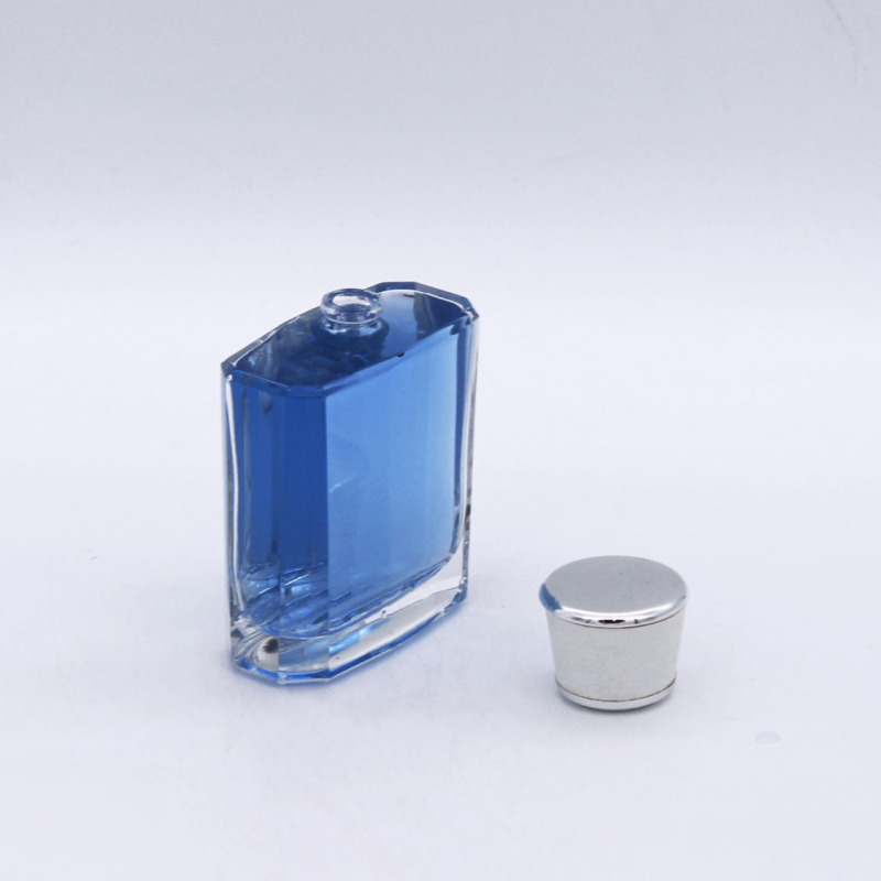 high quality empty cosmetic perfume container clear glass bottles with cap