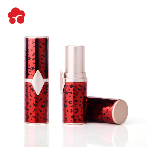 MX Free samples New Fashion Shiny Red color Round Shape Lipstick Tube Packaging