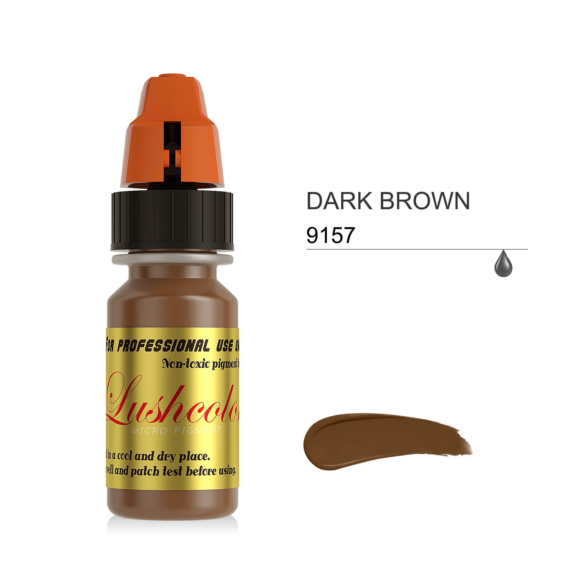 9157 DARK BROWN LUSHCOLOR Micro Semi Cream Pigments