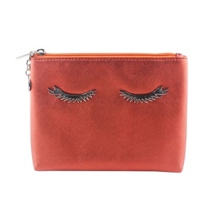 Factory Low MOQ Charming Medium Size Promotional Free Gift Bag Custom Metal Eyelash Bag for Cosmetic 