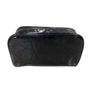 DAISHU New Design Triangle Laser Makeup Pouch Geometry Pattern Travel Toiletry Kit Cosmetic Bag