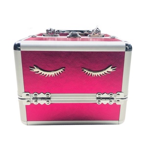Best Selling Unique Design Metal Eyelash Makeup Case Mini Expandable Make Up Storage Case For Lash Extension Products