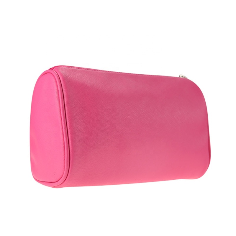 2020 Hot Sales Girls Cross Material Cosmetic Pouches Pink Make Up Organizer With Flexible Sizes 