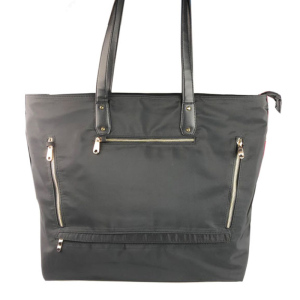 Custom Size Large Capacity Diaper Mummy Travel Bag Women Nylon Handled Shopping Bag With Zippers 