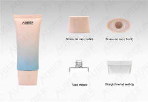 D35mm Gradual Color CC Cream Packaging Tube For Cosmetic