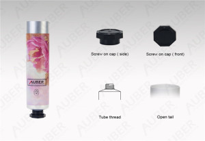 D25mm Peony Aluminum Paint Packaging Cosmetic Packaging