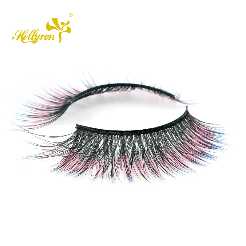Most popular colorful tips 3d faux mink