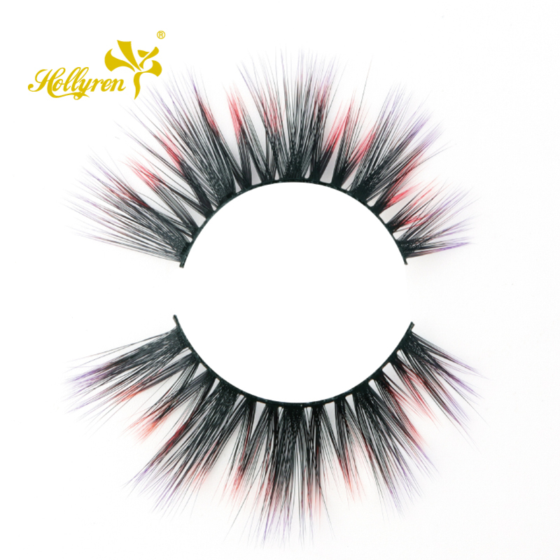 Most popular colorful tips 3d faux mink