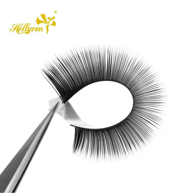Faster application lightweight split tip super soft ellipse flat eyelash extensions