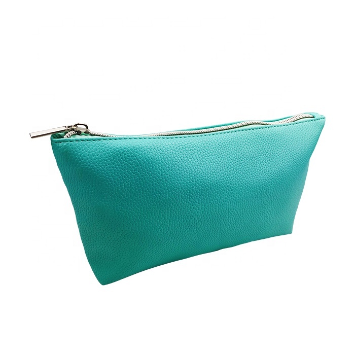 Fashion Style Blue Make Up Travel Pouches Customize Your Logo Lady Clutch Cosmetic Store Bag 