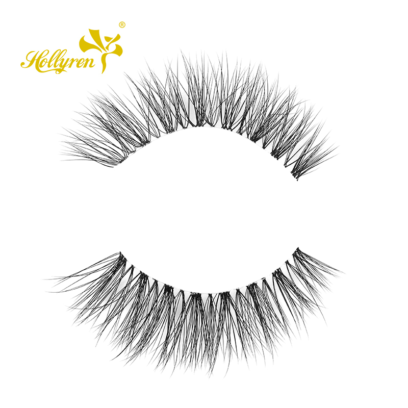 Natural looking super fine band faux mink eyelashes