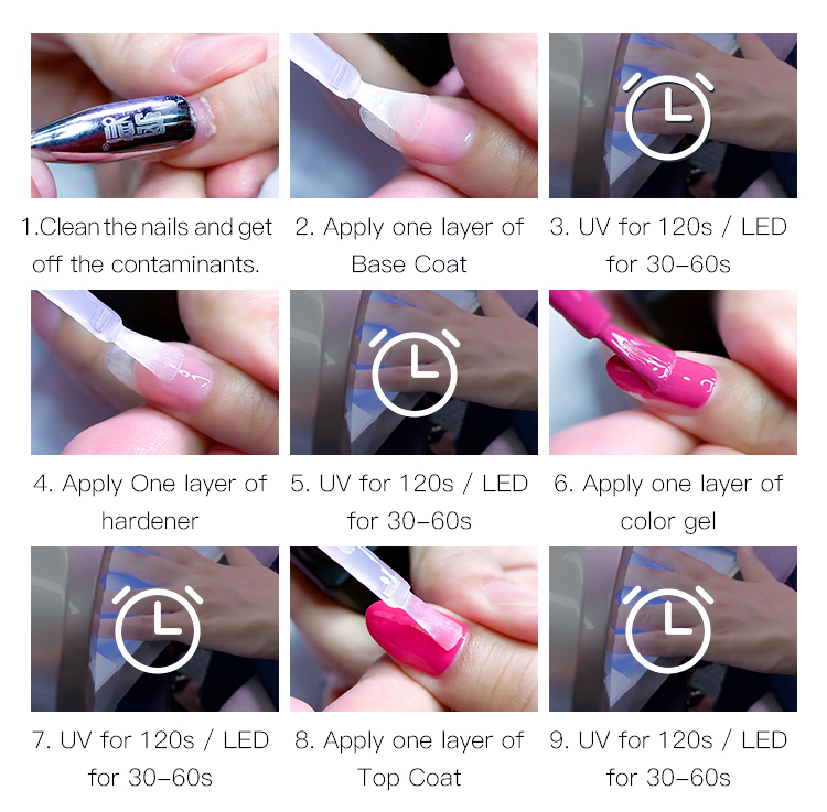J71-J100  Color Chart Nail Salon Professional Products UNNA Soak Off UV LED Colors Gel Polish