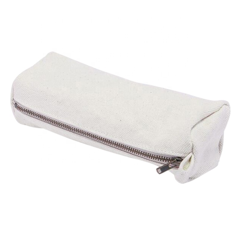 High Quality Lady s Eyebrow Brush Pencil Bag Eco Friendly Thicker Cotton Canvas Make Up Brush Bag 