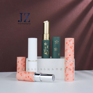 Jinze lipstick tube custom design 11.1mm direct filling without mold lip balm container