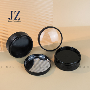 Jinze 2 in 1 double-side compact powder case highlight powder container with mirror