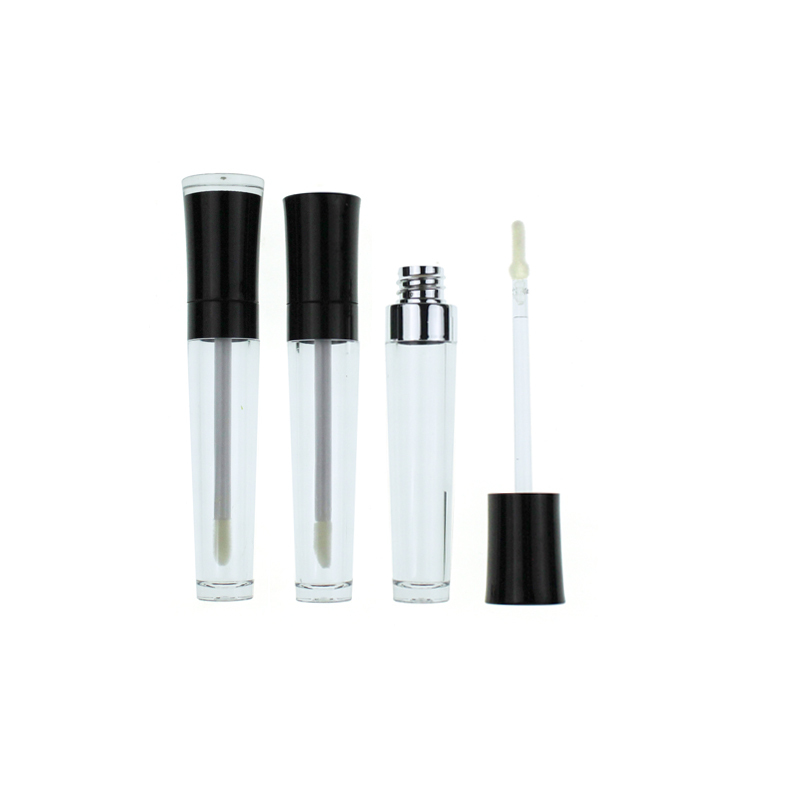 Jinze empty lip gloss tube set big lid with thin bottom 2 kinds of lid lip glaze container with wand